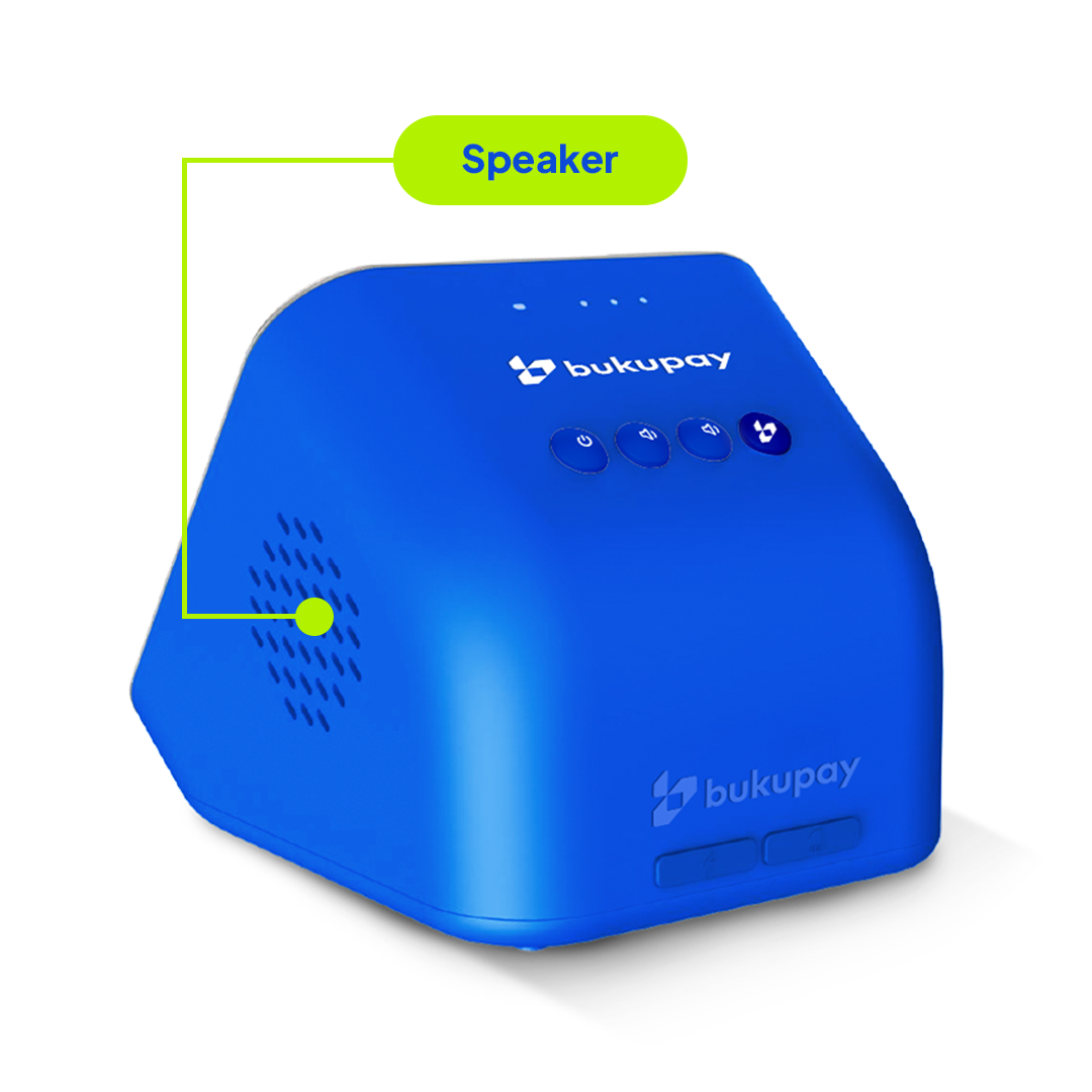 BukuPay Speaker tampak samping